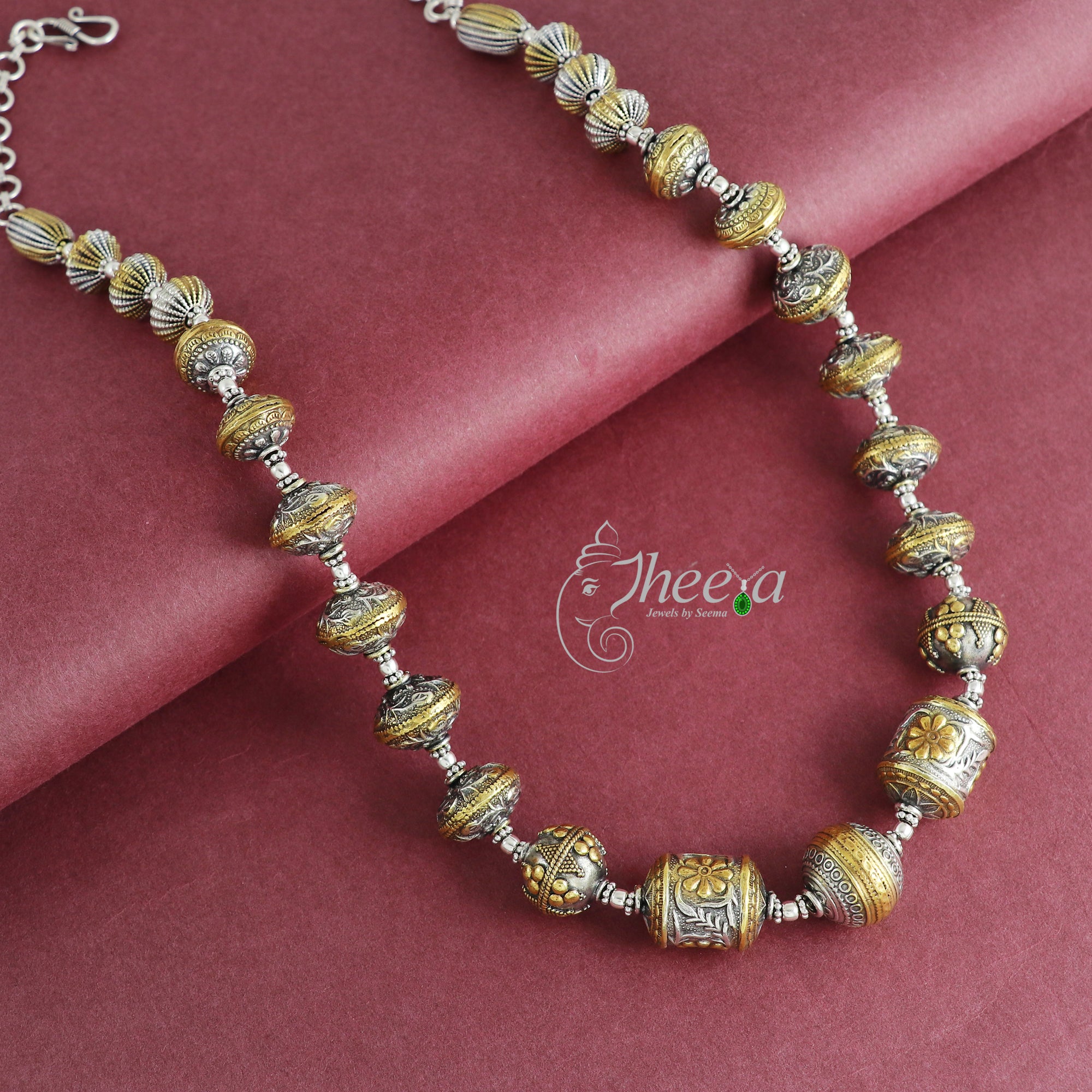 Saadagi Dual Tone Beads Necklace image 0